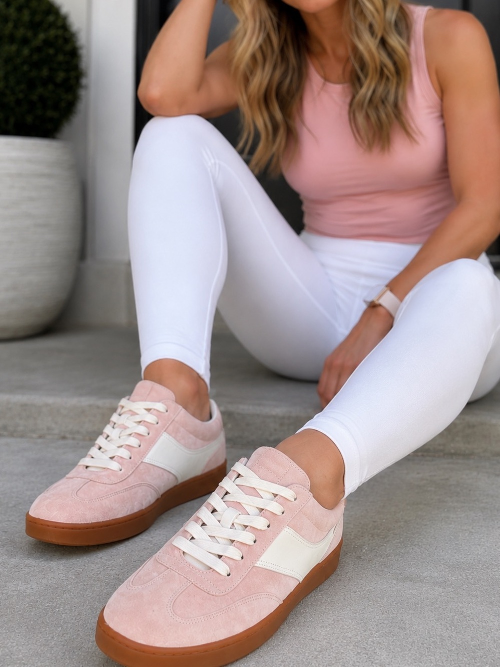 Vince Korrin Suede Sneaker in Rose Water -NWT Women’s Size 8.5/EUR 39